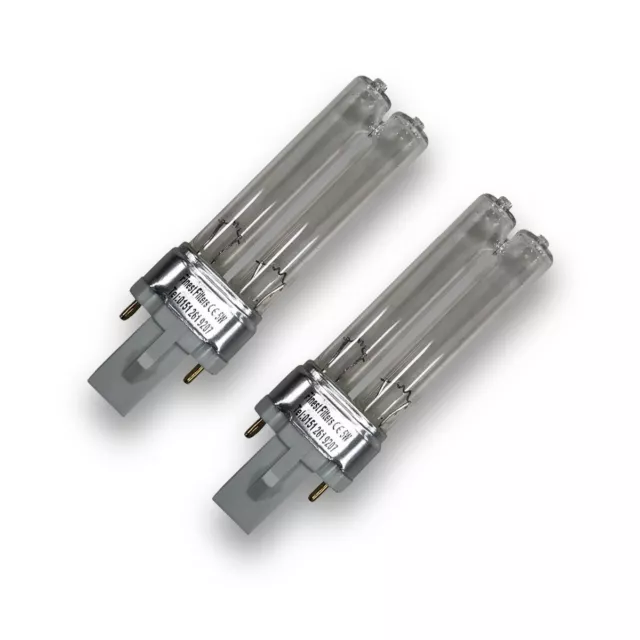 2 X 5W 5 Watt Pls UV/Lampadina Uvc / Lampada / Tubo / Luce Filtro Stagno