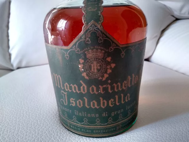 Mandarinetto Isolabella sigillo Regno Monarchia antico liquore italiano 80cl 37% 2