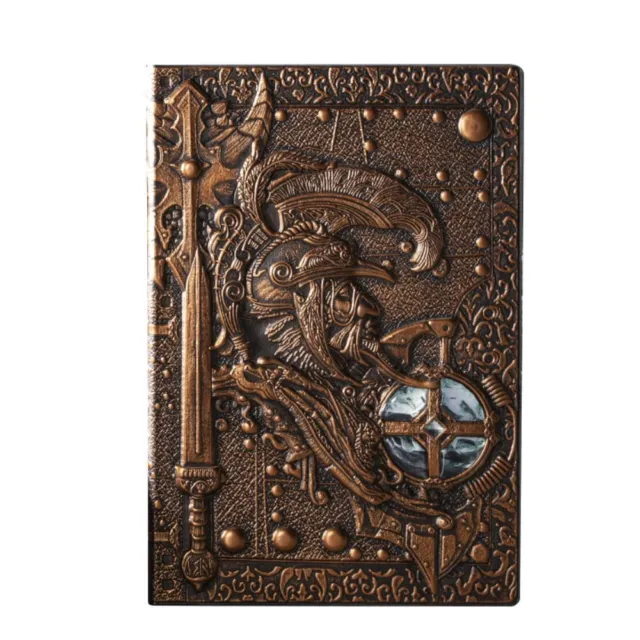 3D Writing Journal PU Leather Travel Diary Gift Notebook  Men
