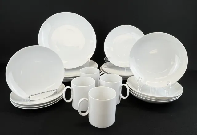 Rosenthal Thomas Group 20 Piece White 'Loft' Dinnerware Set: Plates, Bowls, Mugs