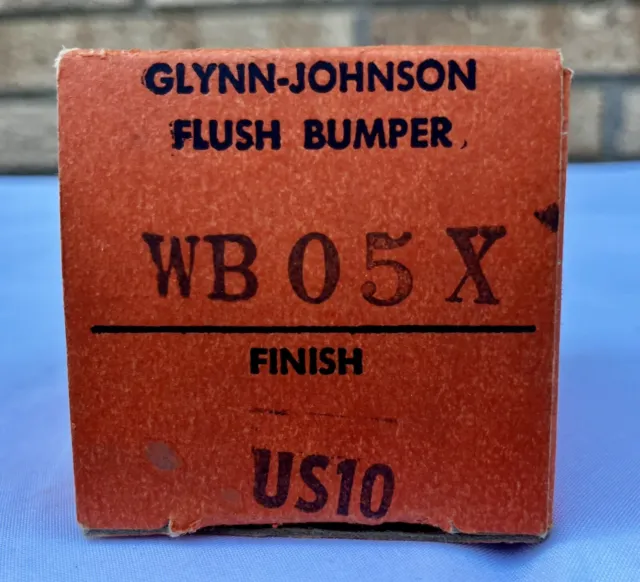 NEW OLD STOCK Vintage Glynn Johnson Flush Brass Bumper WB05X