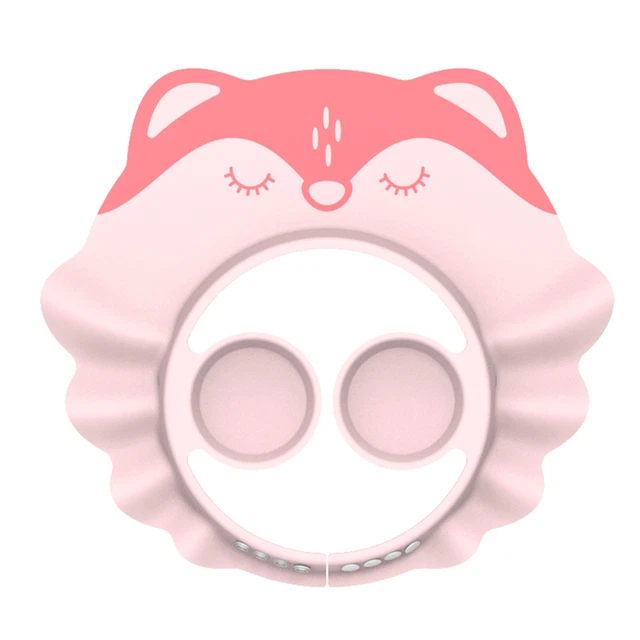 Sombrero de baby shower lindo a prueba de humedad champú escudo sombrero práctico rosa claro