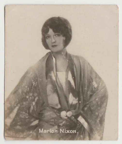 Marion Nixon 1920s Eufemiano Fuentes Film Star Tobacco Card #68 E5