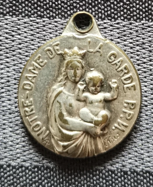 Médaille Religieuse Ancienne Notre Dame De Verdelais - Gironde - Argent - Pièce Unique