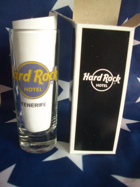 HRC Hard Rock Hotel Tenerife Teneriffa Logo Shot Glass Shotglass 2023 OVP Cafe