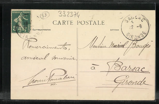 CPA Paulillac, La Gare, Les Quais, La Gare, vue de la rue, vue du bâtiment 2
