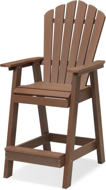 2 SET of Psilvam Tall Adirondack Chair, Poly Lumber Outdoor Bar 3