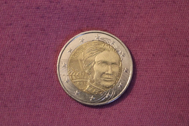 PIÈCE RARE DE 2 euros Simone Veil 1975 (1927-2017) Très bon état. EUR