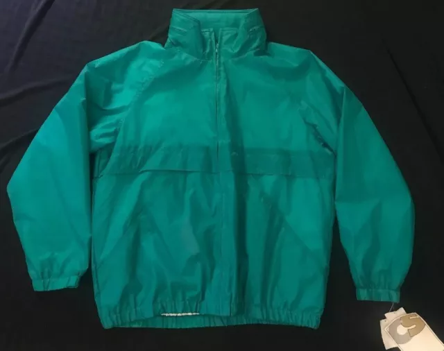 Vintage Current Seen 90s Windbreaker Jacket Green  NWT Sz L Woman/Men