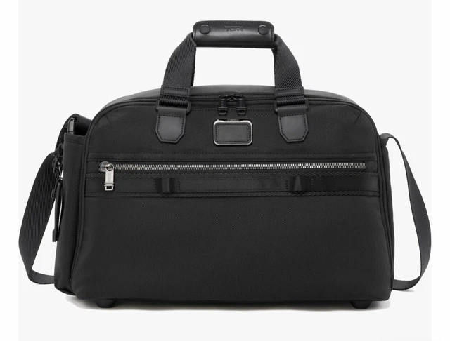 Tumi ALPHA BRAVO Fleet Day Duffel BLACK Carry On Overnight Gym Bag Work Tote NWT