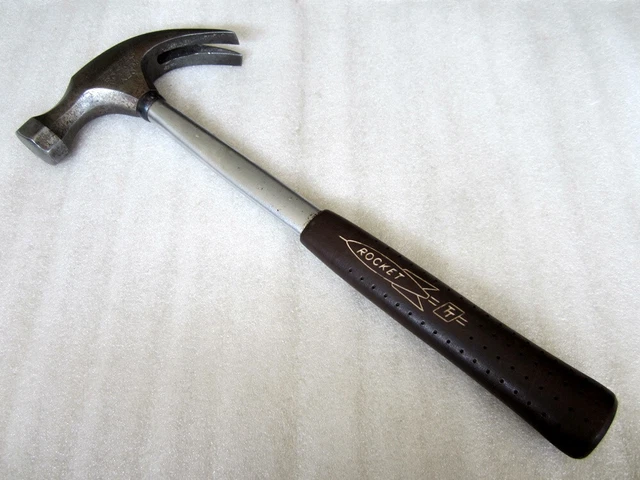 Vintage True Temper Rocket 20oz Claw Hammer A20 Steel Handle Made in USA