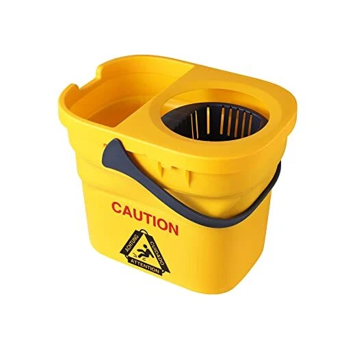 Commercial Mop Bucket with Wringer Portable Collapsible Plastic Mop Bucket