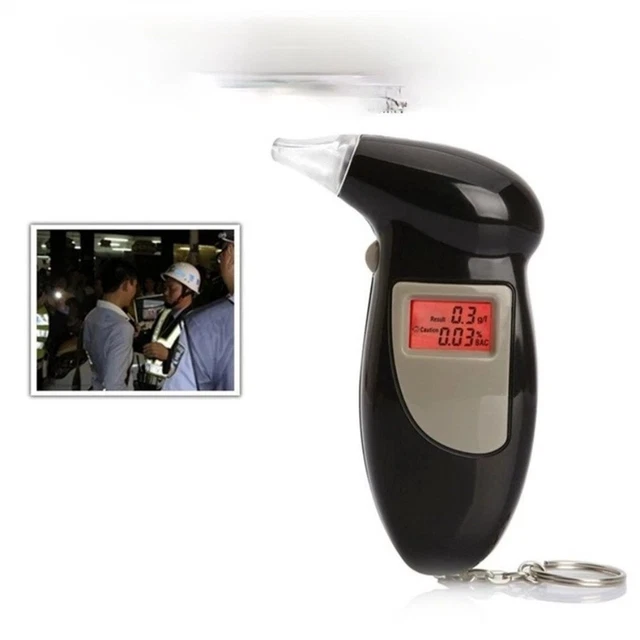 Probador de alcohol de aliento de conducción probador de alcohol de aliento LCD Digital Profession ell