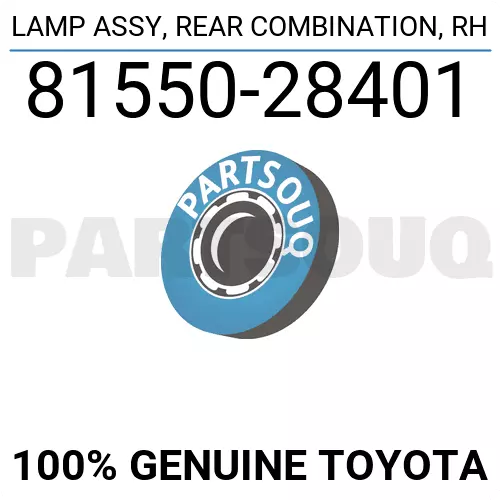 8155028401 Genuine Toyota LAMP ASSY, REAR COMBINATION, RH 81550-28401 OEM