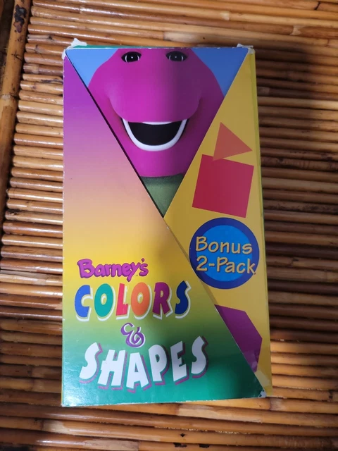 BARNEY - BARNEY'S Colors & Shapes VHS 1997 2 Tape Set **Buy 2 Get 1 ...