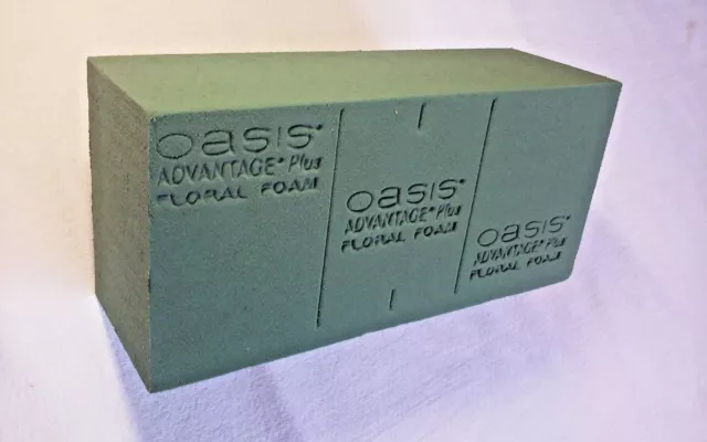 6/Pk Oasis Floral Foam Wet Brick or Block Qty 6 PACK NEW 3x4x9 Advantage  Plus