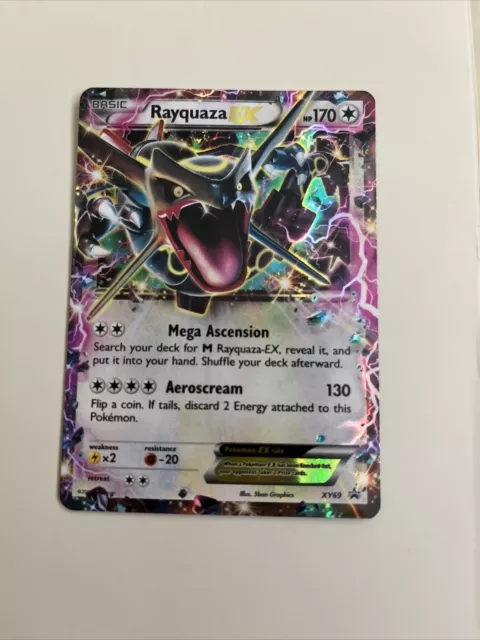 NM JUMBO Pokemon Shiny RAYQUAZA EX Card BLACK STAR PROMO Set XY69 OVERSIZED  Big