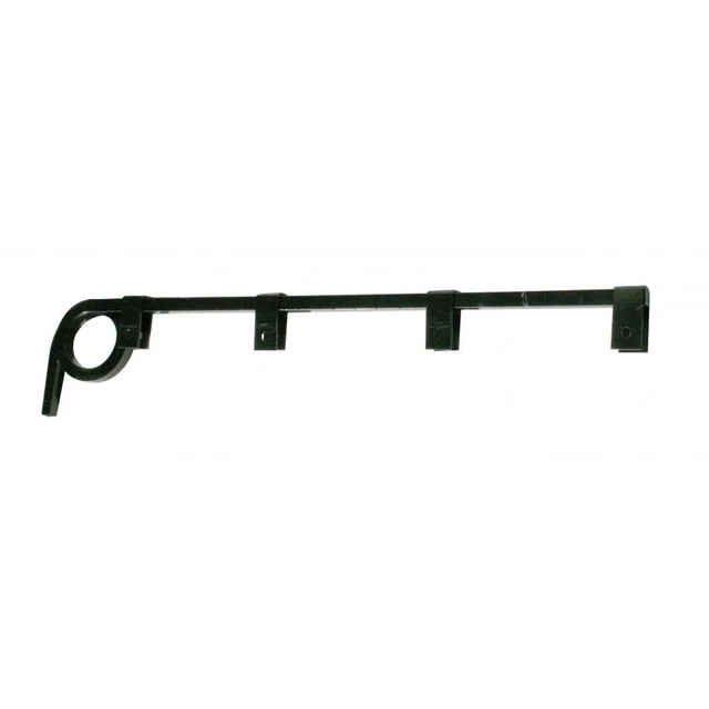 Black Straight 0.64" Square Spring Steel Arm Mud Flap Hanger - 1 Coil