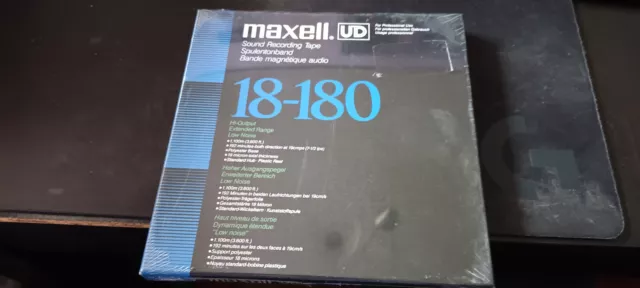 1 stk. Maxell UD 18-180 Spulen / Reel to Reel Tapes / Tonbänder Neu Sealed