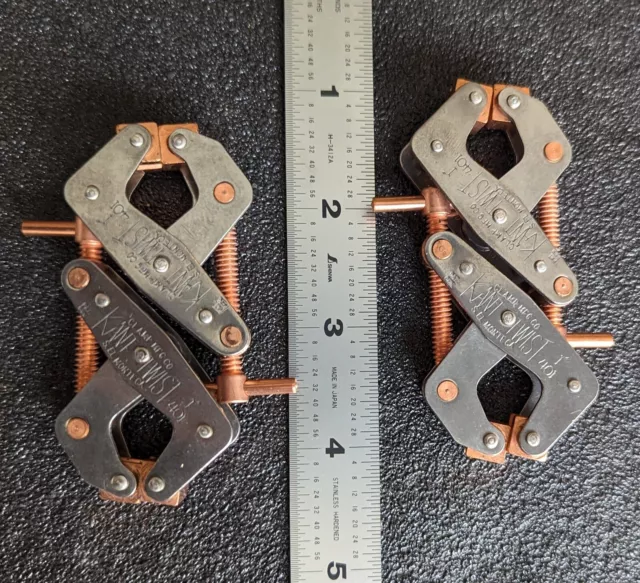 Kant Twist Clamps Set of 4 1" #401- T-Handle, Multipurpose Welding Clamp - USA