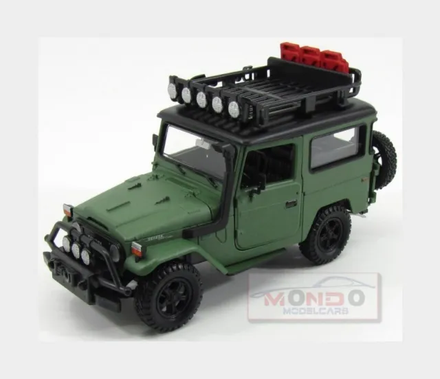 1:24 MOTORMAX Toyota Fj40 Land Cruiser Hard-Top Closed Off Road 1980 MTM79137GR