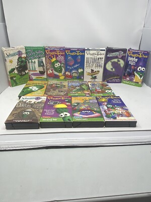 15 LOT OF Veggie Tales VHS tapes Ultimate Silly Song, Are you my