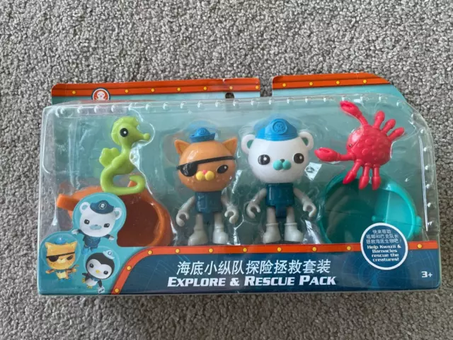 New The Octonauts Fisher Price Explore & Rescue Pack Kids Toy Set Kwazii