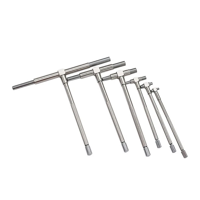 6pcs 8-150mm/ 5/16" to 6" Round for Head Inner Diameter Telescoping Gauge Hole T