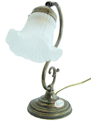 Lampada ottone brunito da tavolo,scrivania,lampade studio in stile liberty s30 2