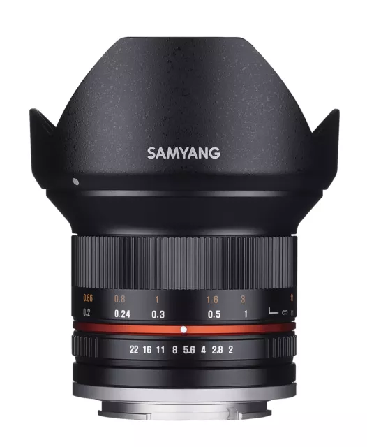 Samyang 12mm F2.0 High Speed Wide Angle Lens (Sony E Black)