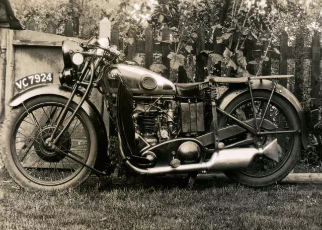 Vintage Photo ... 1930's Rudge Motorcycle, British  ... Photo Print5x7