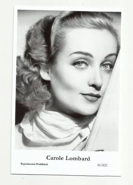 (Bx8) Carole Lombard Photo Card (41/422) Filmstar  Pin Up Movie Beauty Glamor