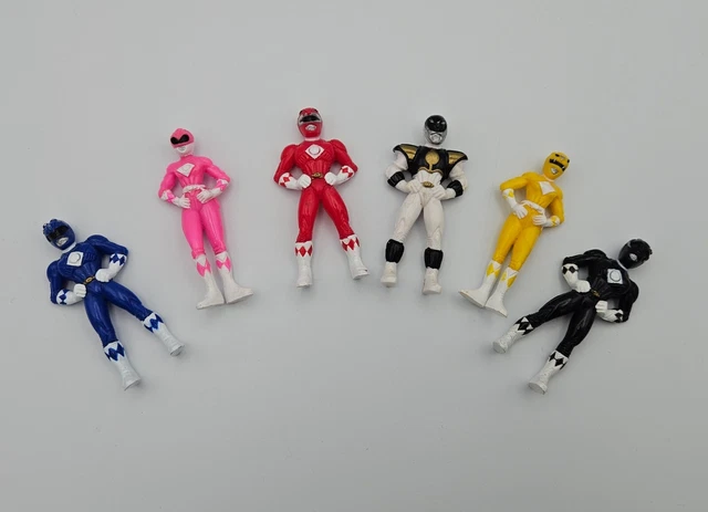 Mini Morphin Power Rangers MINI FIGURE VINTAGE Mighty Morphin Power Rangers MMPR Kelloggs film ...