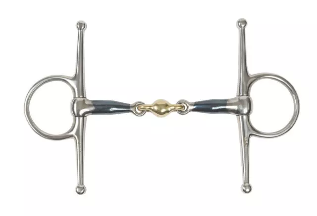 Shires Full Cheek With Lozenge | Horse Bit | Blue Sweet Iron | 3 Sizes