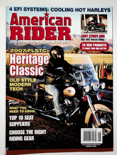 2007 July August American Rider Motorcycle Magazine Harley-Davidson Heritage