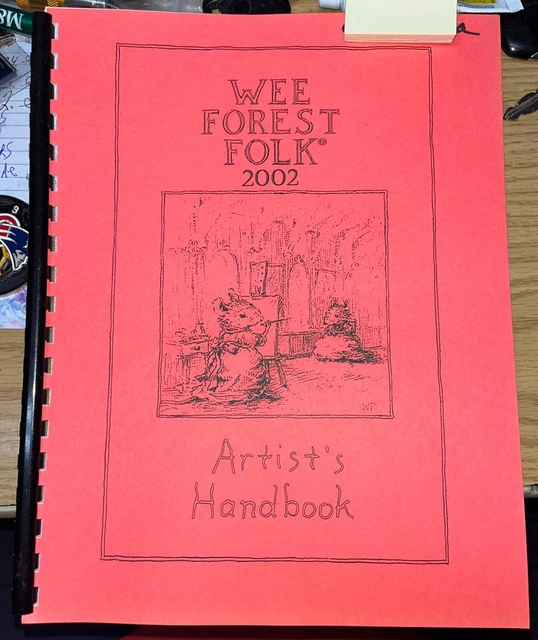 WEE Forest Folk 2002 Artist's Handbook Employee Only Item L@@K! WEE Forest Folk 2002 Artist's Handbook Employee Only Item L@@K!