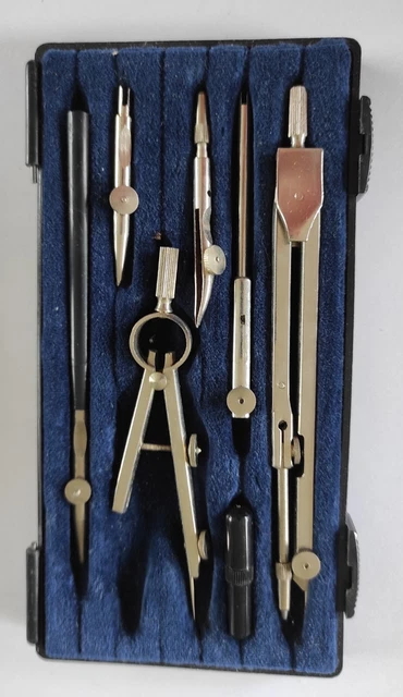 Boite de compas très ancien de 1965 - Collection