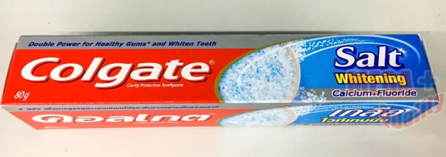 Colgate Cavity Protection Toothpaste Salt Whiten Calcium Fluoride Healthy 80g