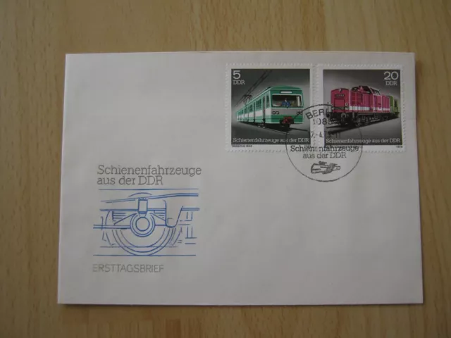 Ersttagsbrief / FDC DDR 17.04.1979  Schienenfahrzeuge (2414/2416)  1