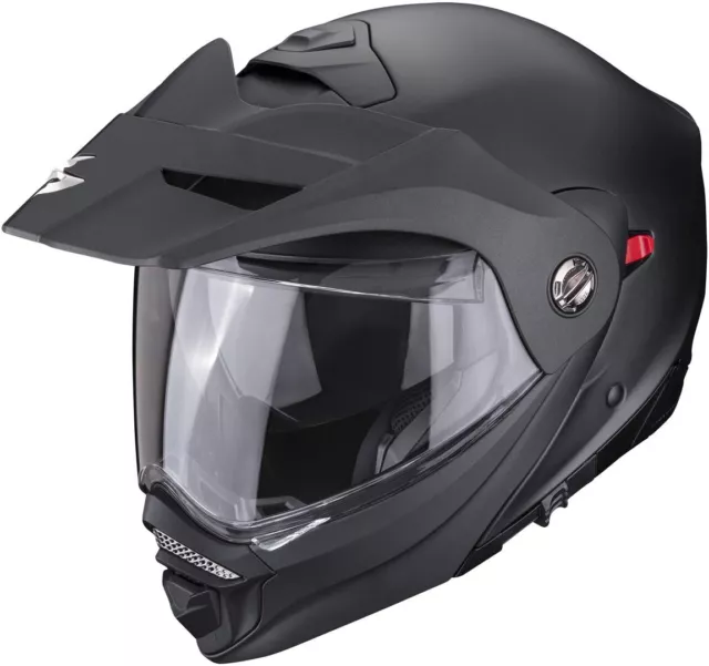 Motorcycle Helmet Adventure Modular Scorpion ADX-2 Matte Black Matt Black TG L