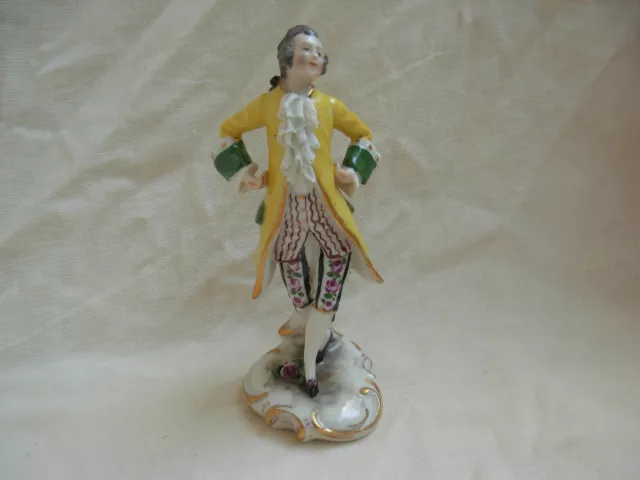 ANTIQUE GERMAN PORCELAIN FIGURE,BLUE MARK,LATE 19th OR EARLY 20th CENTURY.