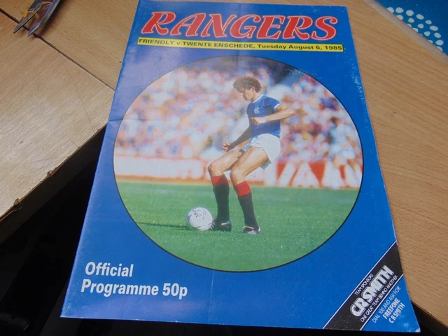 Friendly 85/6 Glasgow Rangers v Twente Enschede Netherlands