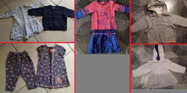 Gros Lot de vêtements Taille 12 mois bébé Orchestra Petit Bateau TAO ensembles