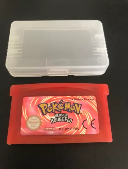 FRANCAIS Pokemon version Rouge Feu Game Boy Advance GBA & Gameboy SP DS Lite.