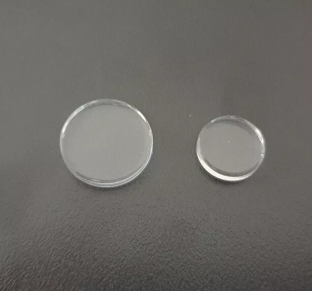 Neuf Rond Cristal Transparent Plat Verre Cabochons 25mm & 18mm C25