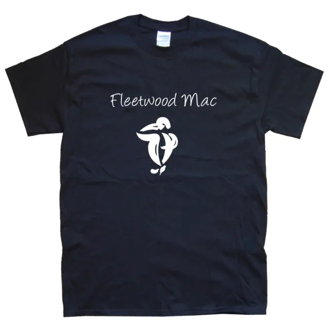 FLEETWOOD MAC T-SHIRT sizes S M L XL XXL colours Black, White