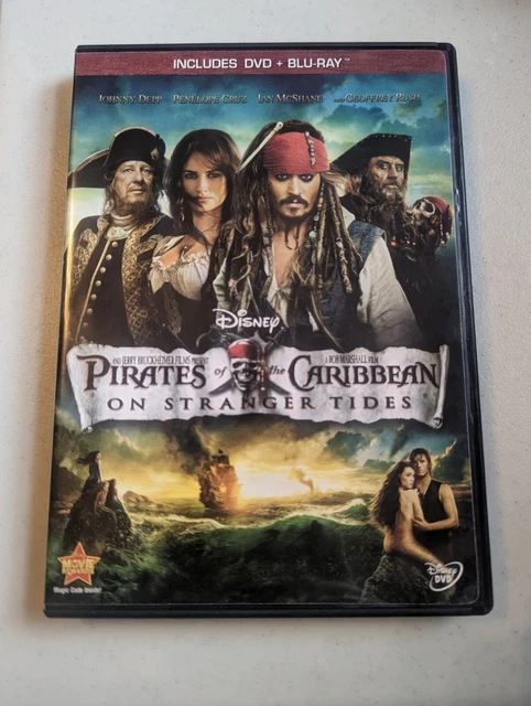 DISNEY PIRATES OF The Caribbean On Stranger Tides DVD + Blu-ray $8.95 ...
