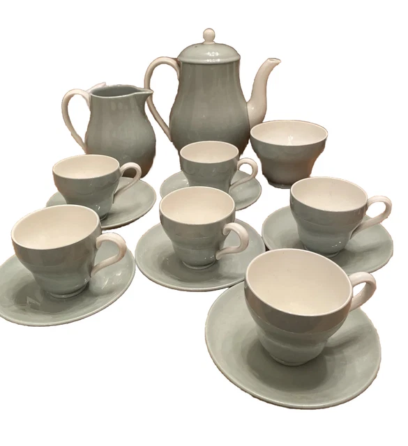 Wedgwood Etruria Barlaston set Teapot milk jug Sugar Bowl 6 Tea cups saucers