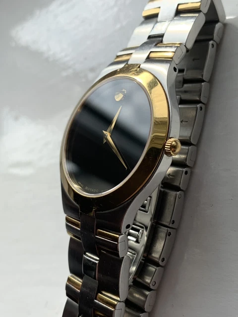 Orologio da uomo Movado Museum Fiero 81 G2 1899 bicolore oro e acciaio FWO 9
