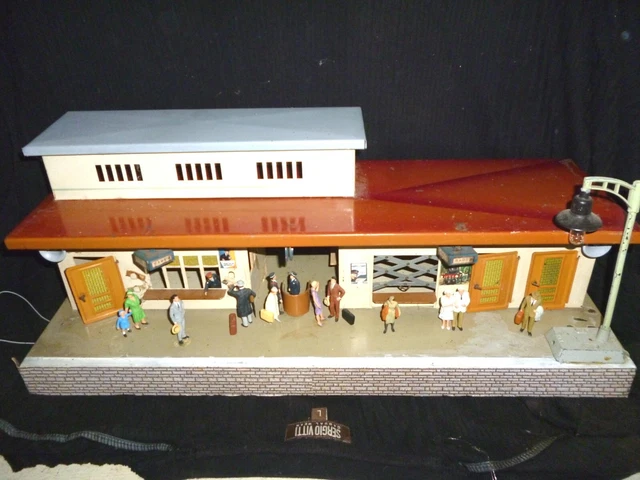Grande Gare Franz Carl Weber Echelle O Ou 1 Tole Personnages Plastique Lgb
